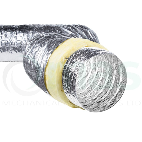 R6.0-16'' SILVER FLEXIBLE DUCT 16''X25'  (FLEX 16'')