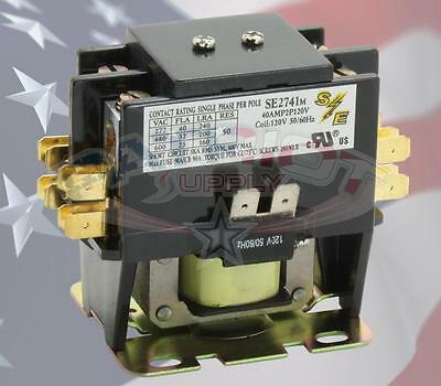 SE2741M DEFINITE PURPOSE CONTACTOR FULL LOAD AMPS 40 POLE 2 120V. 50/60HZ
