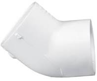 417-007 ELBOW 3/4 PVC 45°  SCH 40