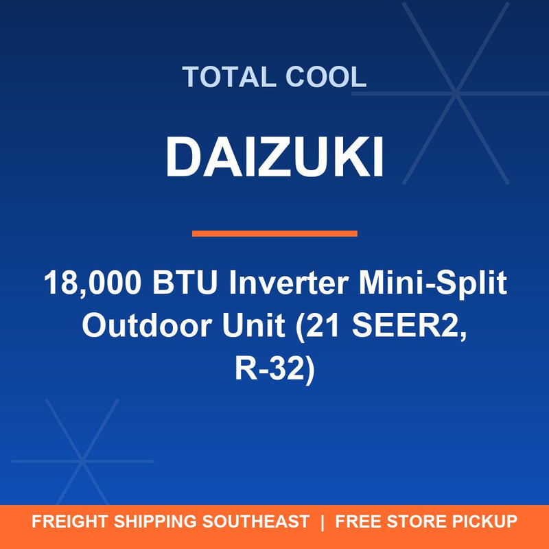 Daizuki 18,000 BTU Inverter Mini-Split Outdoor Unit (21 SEER2, R-32)