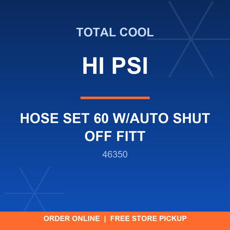 46350 HI PSI HOSE SET 60 W/AUTO SHUT OFF FITT